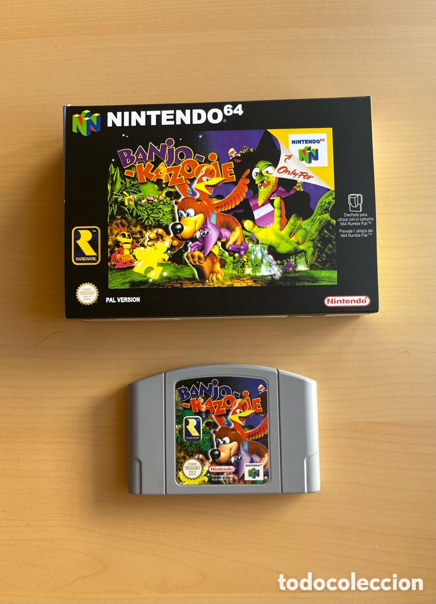 Videojuegos y consolas: Juego Banjo Kazooie N64.