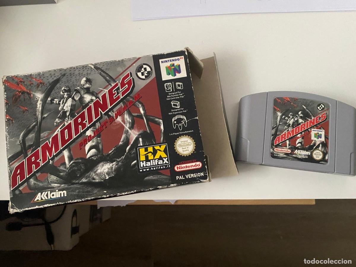 Videojuegos y consolas: Videojuego Caja y cartucho Nintendo 64 Armorines N64