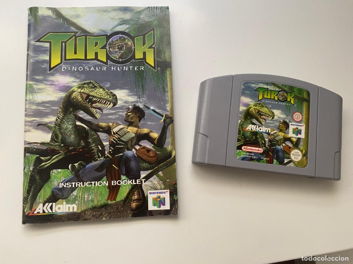 Videojuegos y consolas: Videojuego cartucho y manual Turok Dinosaur Hunter Nintendo 64 N64