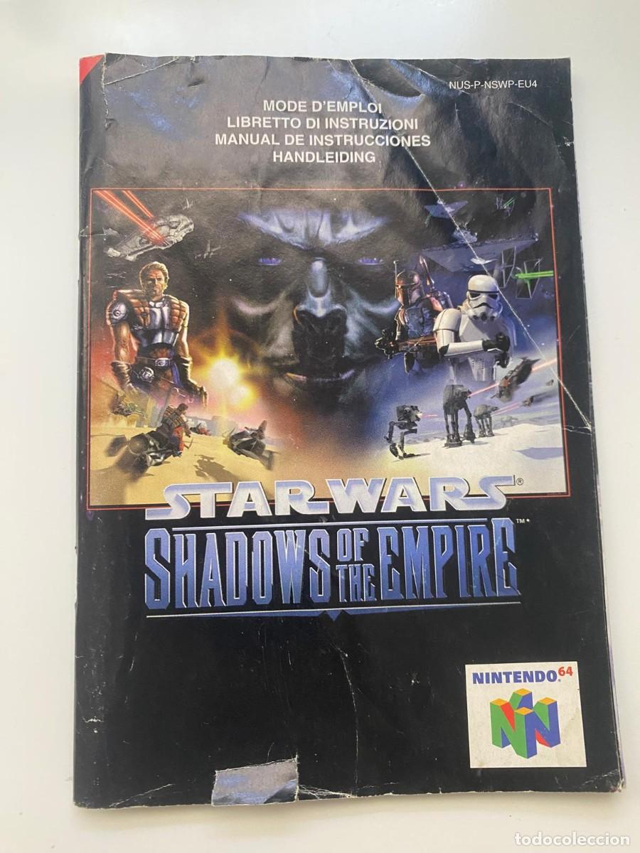 Videojuegos y consolas: Manual N64 Star Wars Shadows of the Empire Nintendo 64