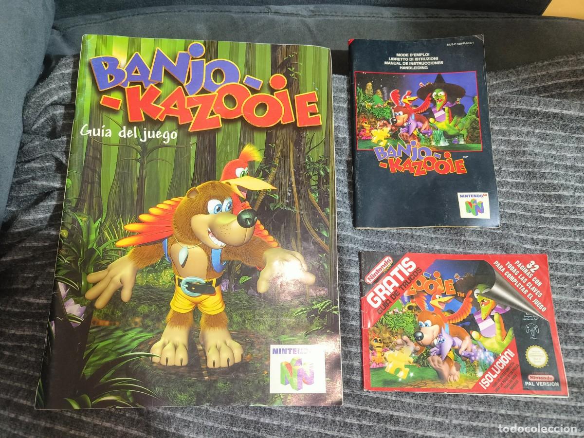 Videojuegos y consolas: Ocasion unica coleccionistas ! Lote 3 guias - Manual instrucciones Banjo - Kazooie Nintendo 64