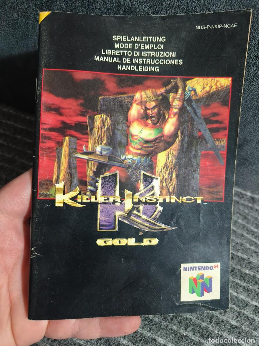 Videojuegos y consolas: Ocasion ! manual de instrucciones guia multiidioma juego Killer Instinct Gold Nintendo 64