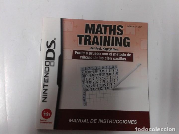 Videojuegos y consolas: MATHS TRAINING (SOLO MANUAL DE INSTRUCCIONES) - Foto 1