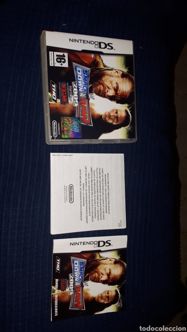 Videojuegos y consolas: SOLO CAJA SMACK DOWN VS RAW NINTENDO DS - Foto 1