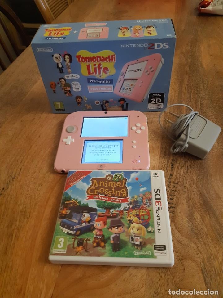Nintendo ds2 en rosa en caja con juego animal c - Vendido en Venta Directa - 201351943