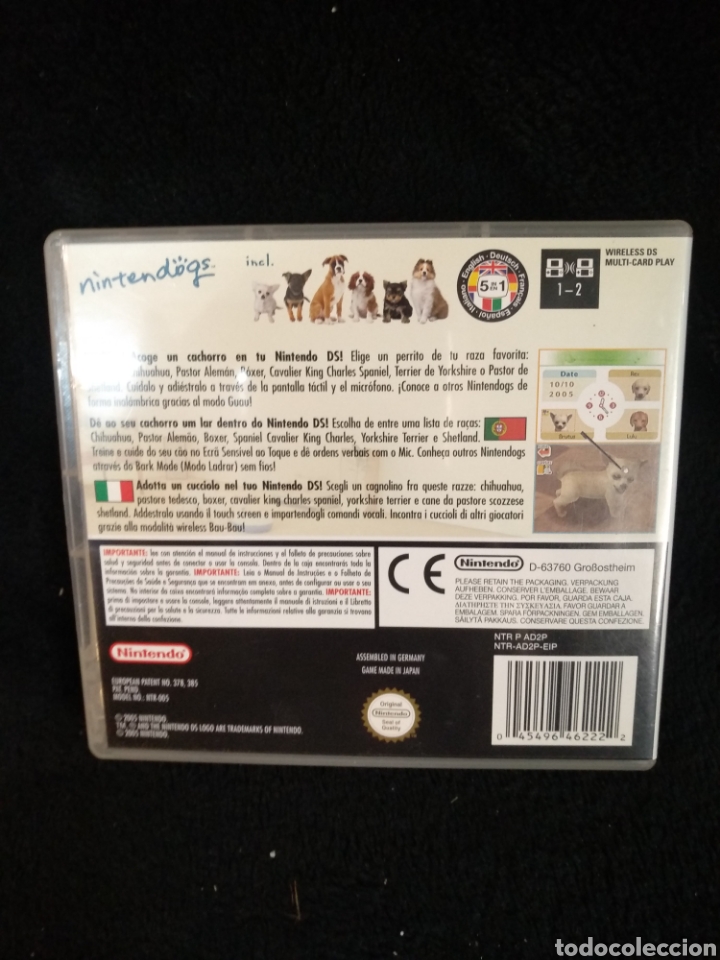 Videojuegos y consolas: Caja y manual Nintendogs. Nintendo DS - Foto 2