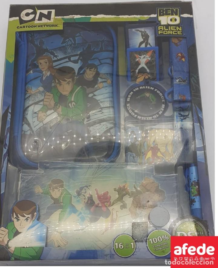 Videojuegos y consolas: FUNDA Y COMPLEMENTOS BEN10 NINTENDO DS LITE/DSi/DSXL - Foto 1