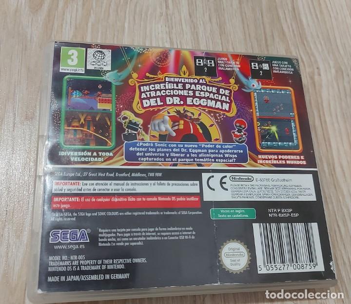 Videojuegos y consolas: NINTENDO DS SONIC COLOURS PAL ESP - Foto 4