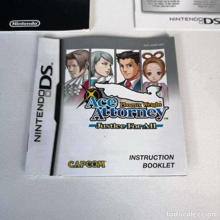 Videojuegos y consolas: Phoenix Wright Justice for All completo cajaNintendo DS 3DS 2DS - Foto 2