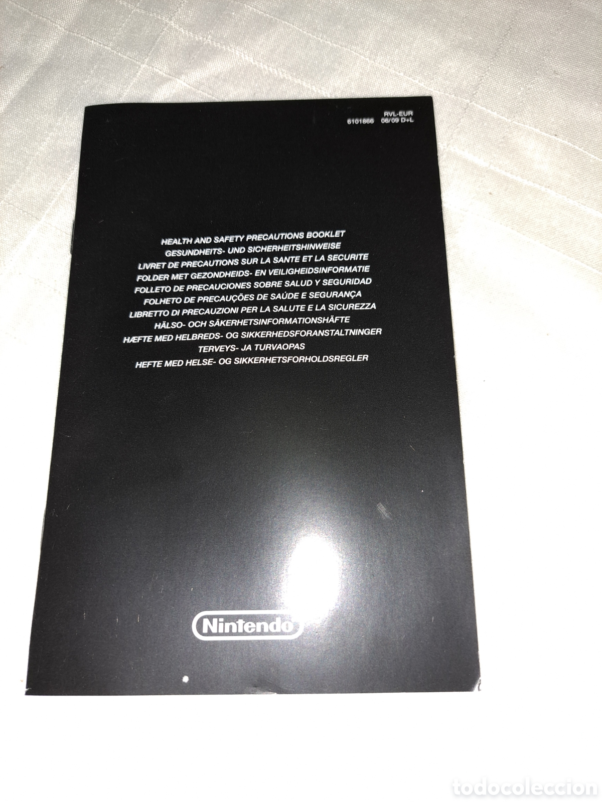 Videojuegos y consolas: FOLLETO DE PRECAUCIONES NINTENDO - Foto 1