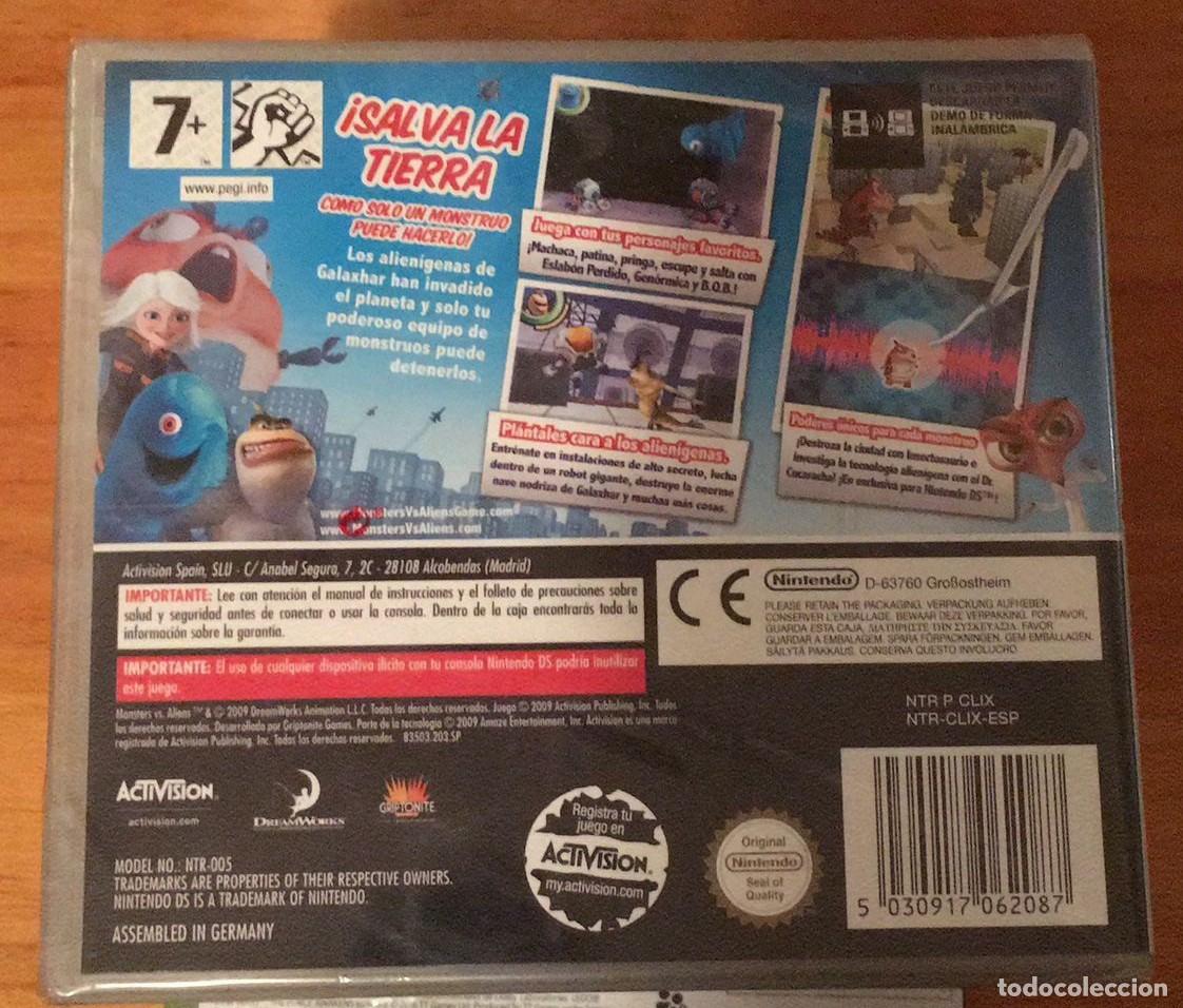 Videojuegos y consolas: Monstruos Contra Alien&iacute;genas DS / NDS PRECINTADO!!! - Foto 2