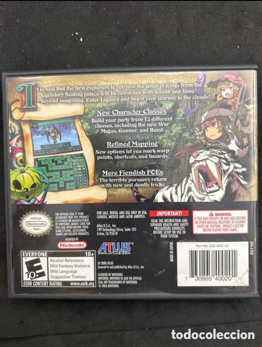 Videojuegos y consolas: Etrian Odyssey II Nintendo DS - Foto 2