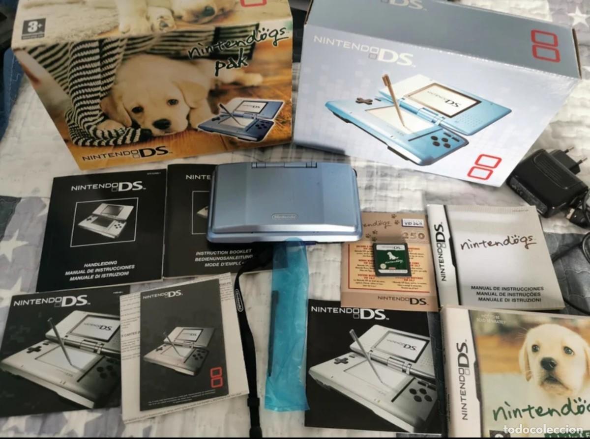 Videojuegos y consolas: NINTENDO DS AZUL NINTENDOGS VERSION - Foto 1