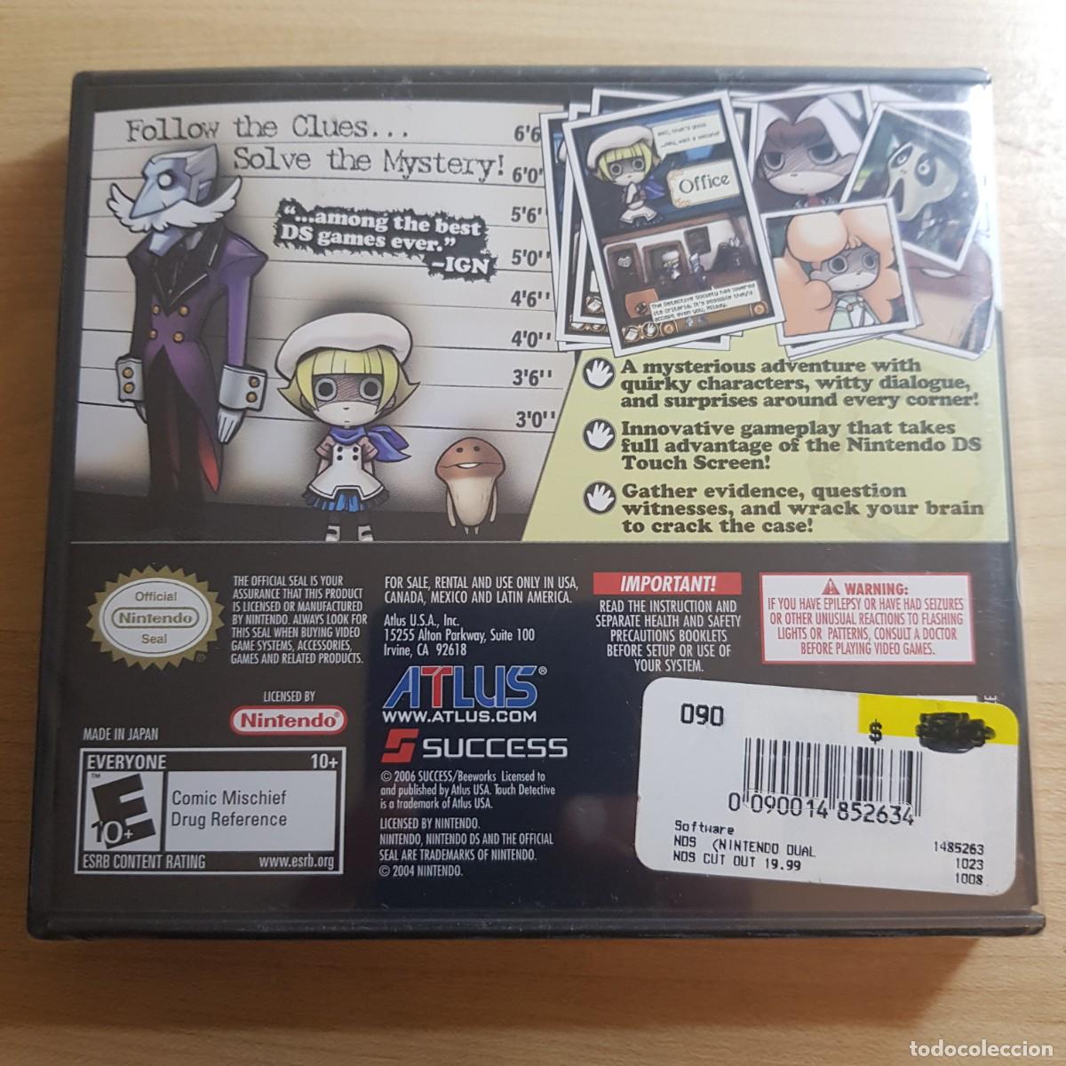 Videojuegos y consolas: TOUCH DETECTIVE. NINTENDO DS. PRECINTADO. VERSION USA - Foto 2
