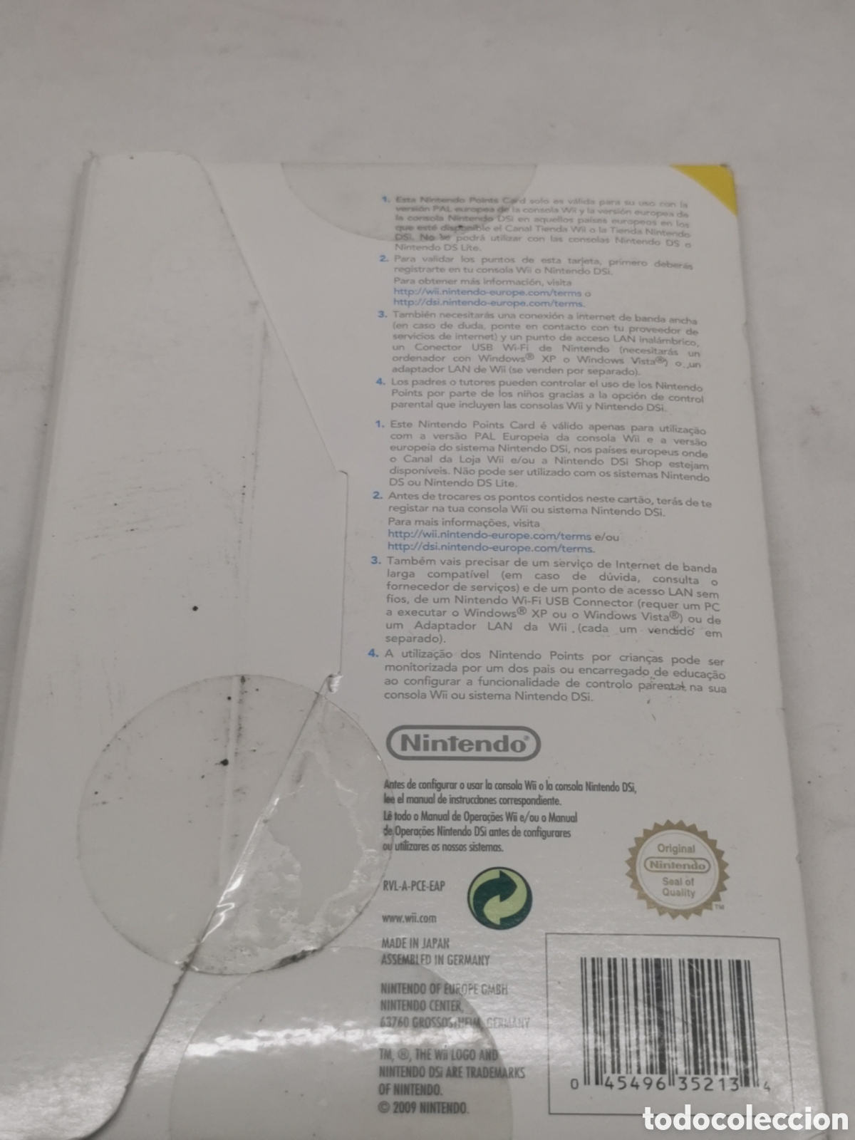 Videojuegos y consolas: Tarjeta de puntos Nintendo - Foto 3