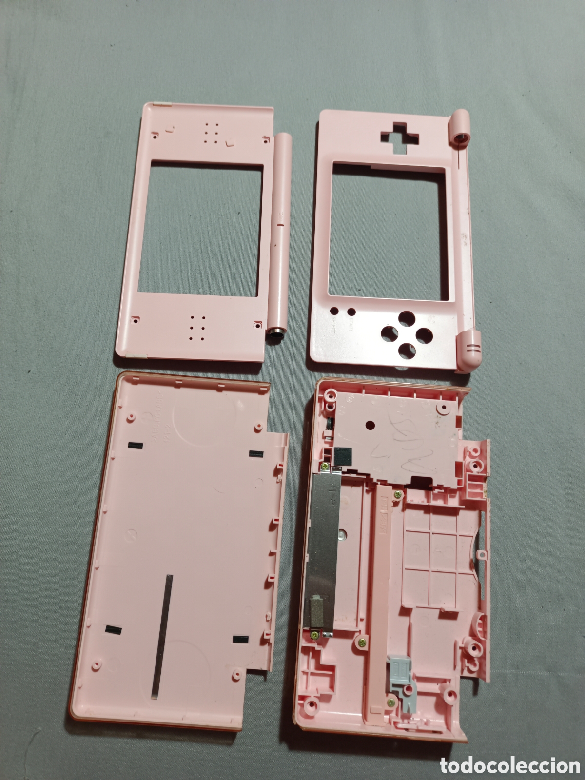 Videojuegos y consolas: Carcasa rosa original nintendo ds lite - Foto 2
