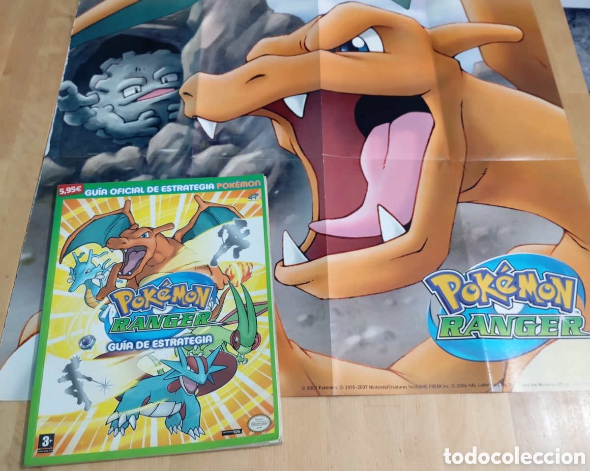 Pokémon Ranger Guía Oficial Nintendo DS 2007 Hobby Press. Incluye poster doble cara