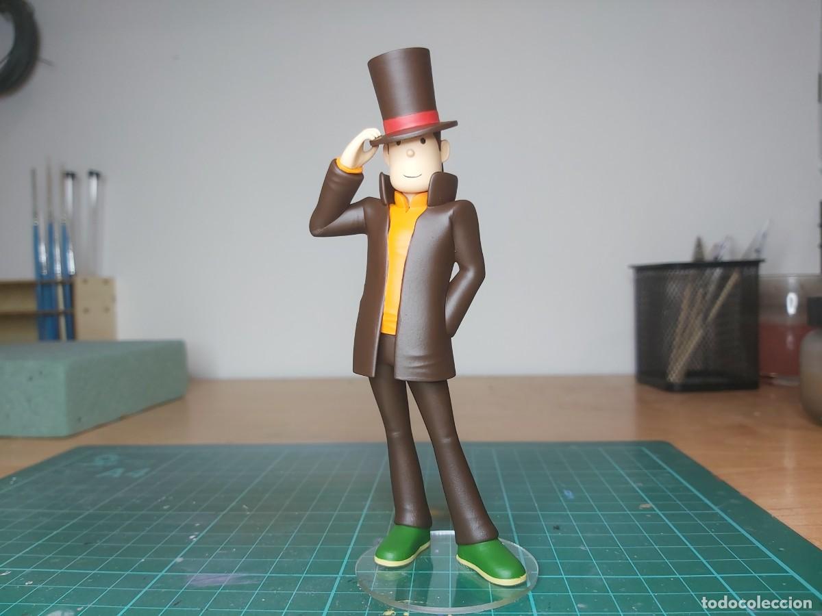 Videojuegos y consolas: figura resina del profesor layton 14 cm altura - nintendo nes snes 3ds ds switch - villa mascara
