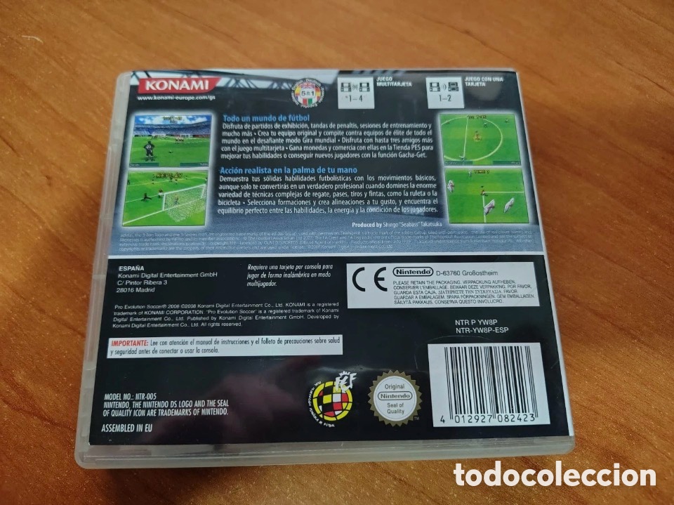 Videojuegos y consolas: Nintendo DS Pro Evolution Soccer 2008 ) completo y original - Foto 2
