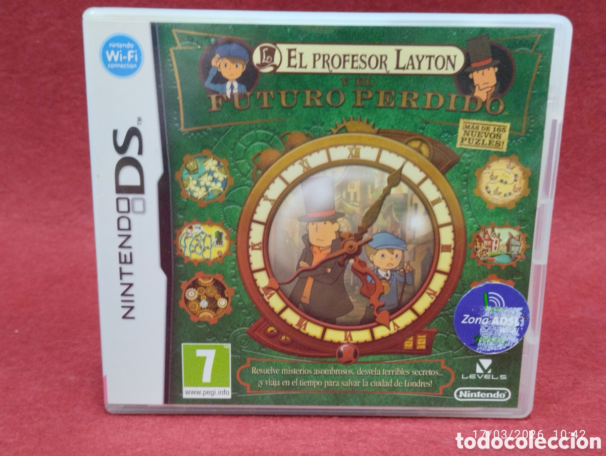 Videojuegos y Consolas: JUEGO MINITENDO DS EL PROFESOR LAYTON Y EL FUTURO PERDIDO