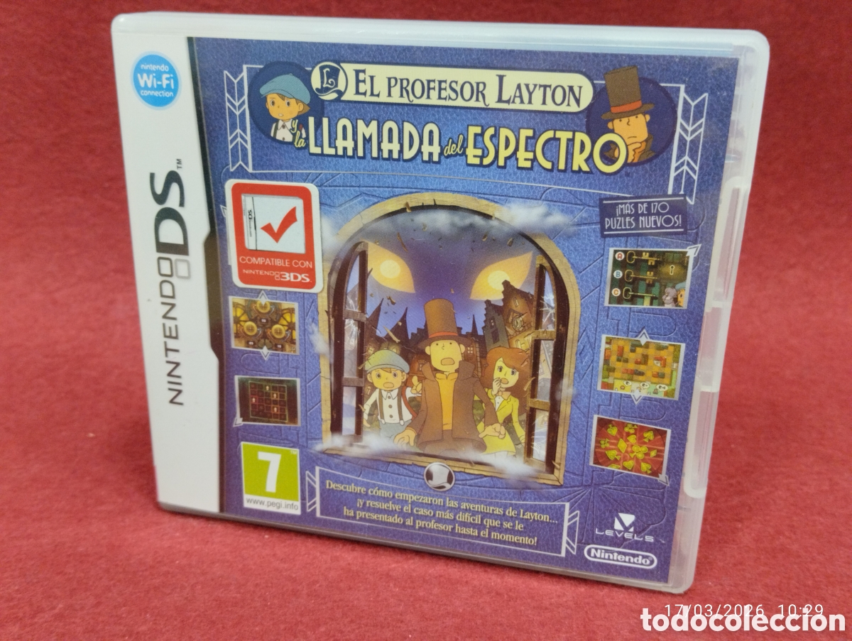 Video Games and Consoles: JUEGO MINITENDO EDS EL PROFESOR LAYTON LLAMADA DEL ESPECTRO COMO NUEVO COMPLETO