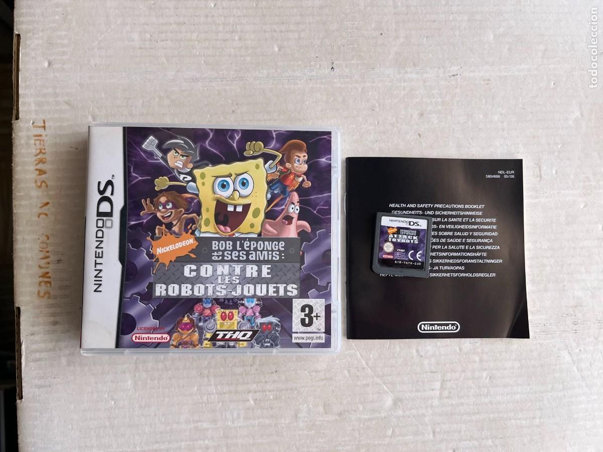 Videojuegos y Consolas: BOB L EPONGE ET SES AMIS CONTRE LES ROBOTS JOUETS - NINTENDO DS NDS KREATEN