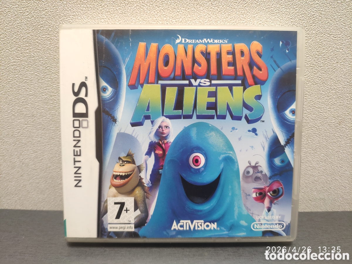 Videojuegos y Consolas: Juego Nintendo DS Monsters VS aliens