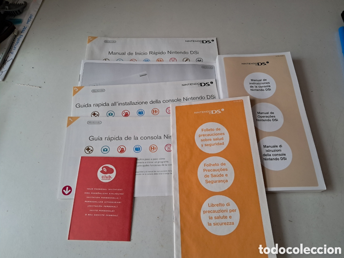 Videojogos e Consolas: NINTENDO DSI .MANUAL ,GUIA RAPIDA, CLUB NINTENDO