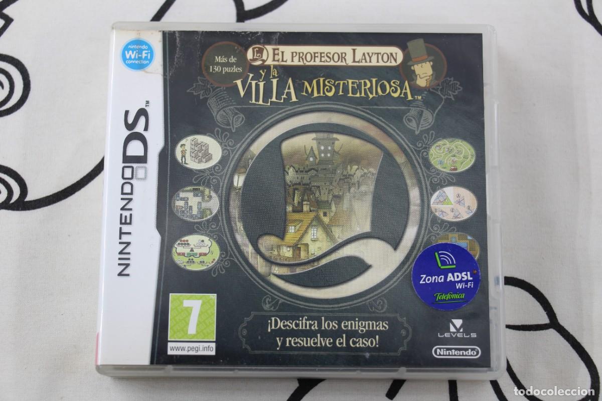Videojuegos y Consolas: NINTENDO DS NDS EL PROFESOR LAYTON Y LA VILLA MISTERIOSA MUY BUEN ESTADO PAL ESPA&Ntilde;A