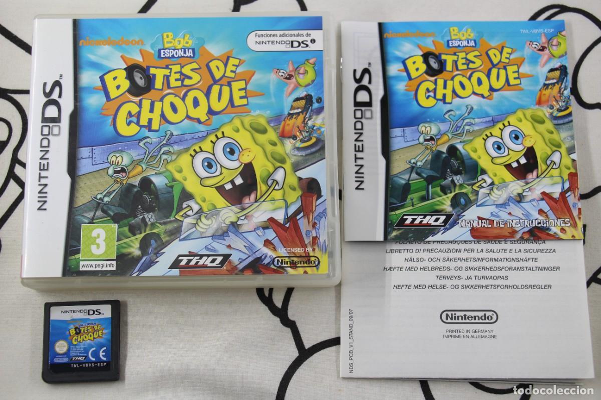 Videojuegos y Consolas: NINTENDO DS NDS BOB ESPONJA BOTES DE CHOQUE MUY BUEN ESTADO PAL ESPA&Ntilde;A