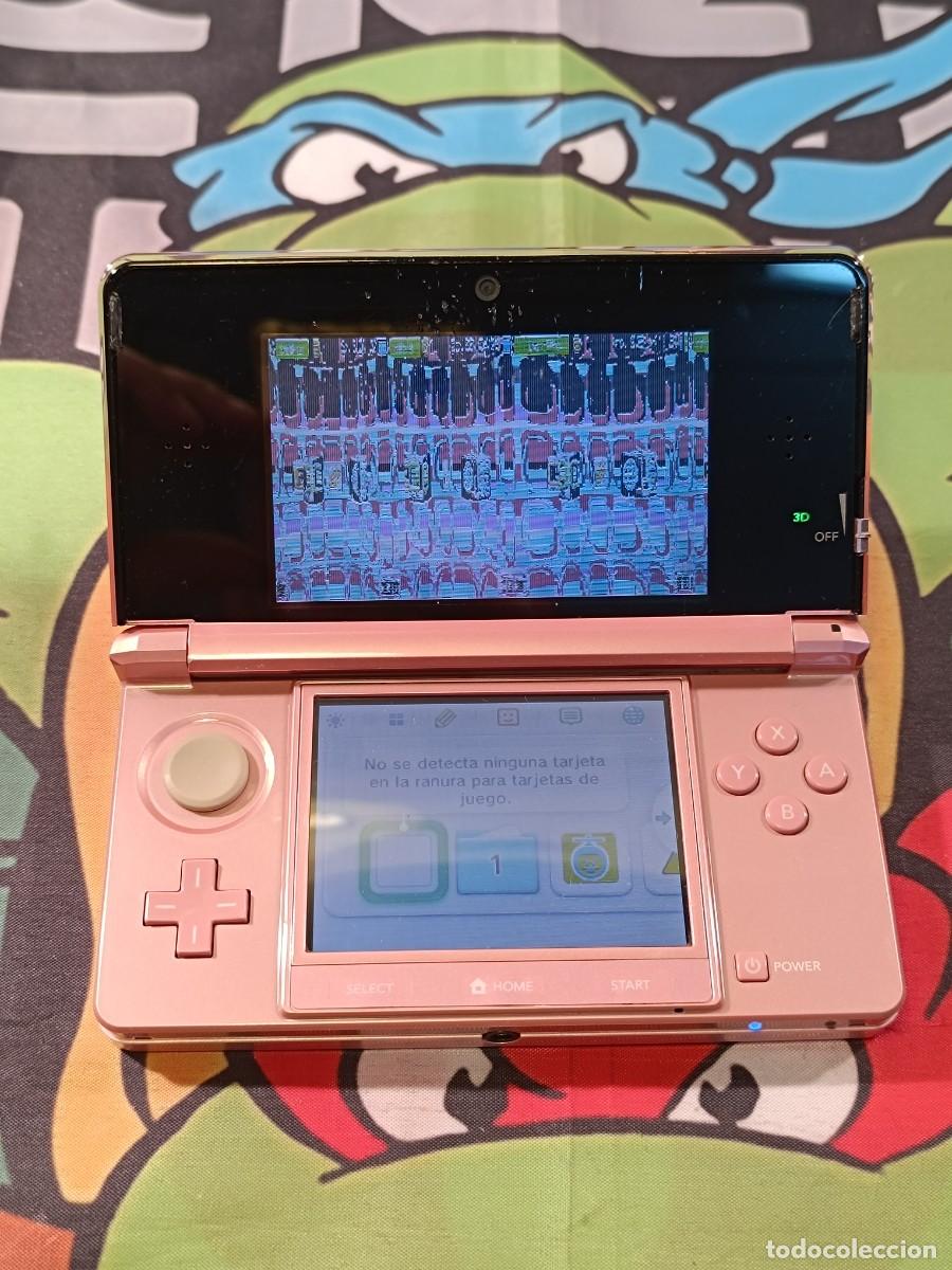 Videojuegos y Consolas: Nintendo 3DS Rosa - Pantalla Superior Da&ntilde;ada