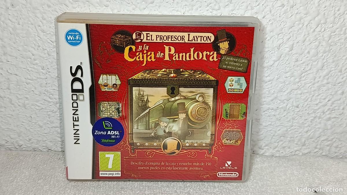 Videojuegos y Consolas: NINTENDO DS : ANTIGUO JUEGO EL PROFESOR LAYTON Y LA CAJA DE PANDORA COMPLETO CON MANUALES