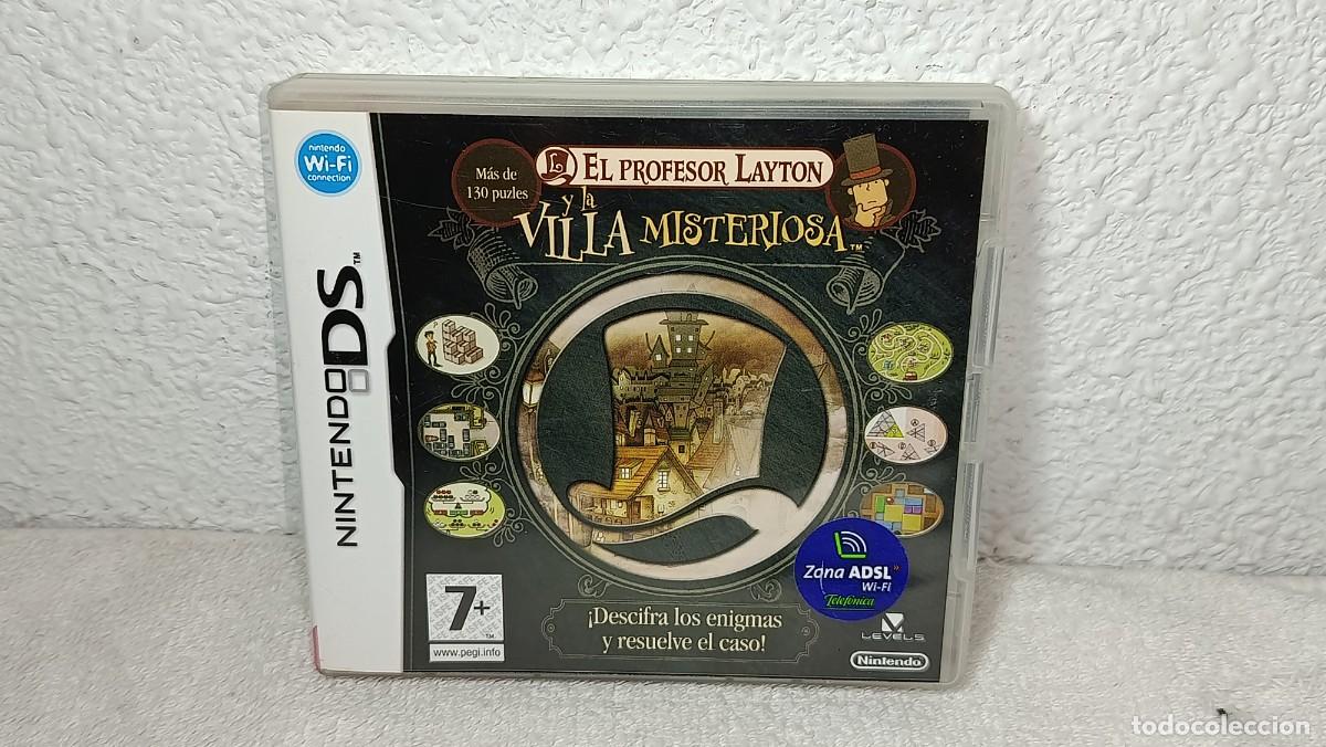 Videojuegos y Consolas: NINTENDO DS : ANTIGUO JUEGO EL PROFESOR LAYTON Y LA VILLA MISTERIOSA COMPLETO CON MANUALES