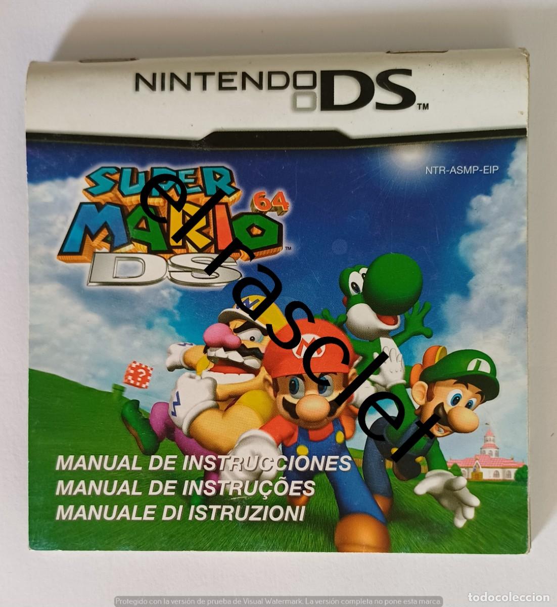 Videojuegos y Consolas: MANUAL INSTRUCCIONES -NINTENDO DS - SUPER MARIO 64