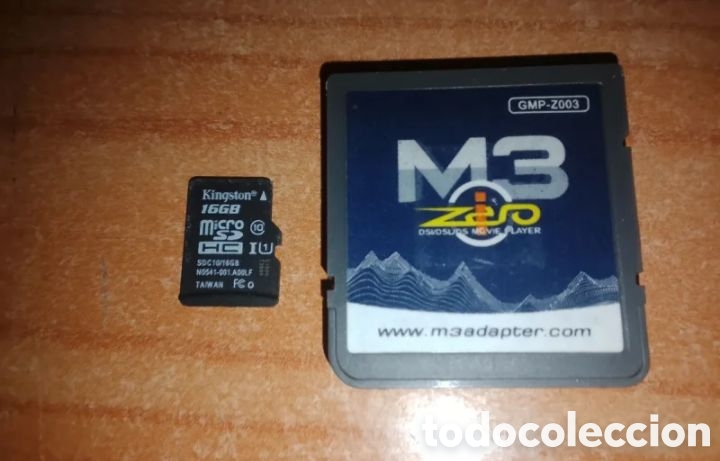 Videojuegos y consolas: M3 Zero Adapter GMP-Z003 + Tarjeta microSD Kingston 16 GB - Nintendo DS/DS Lite