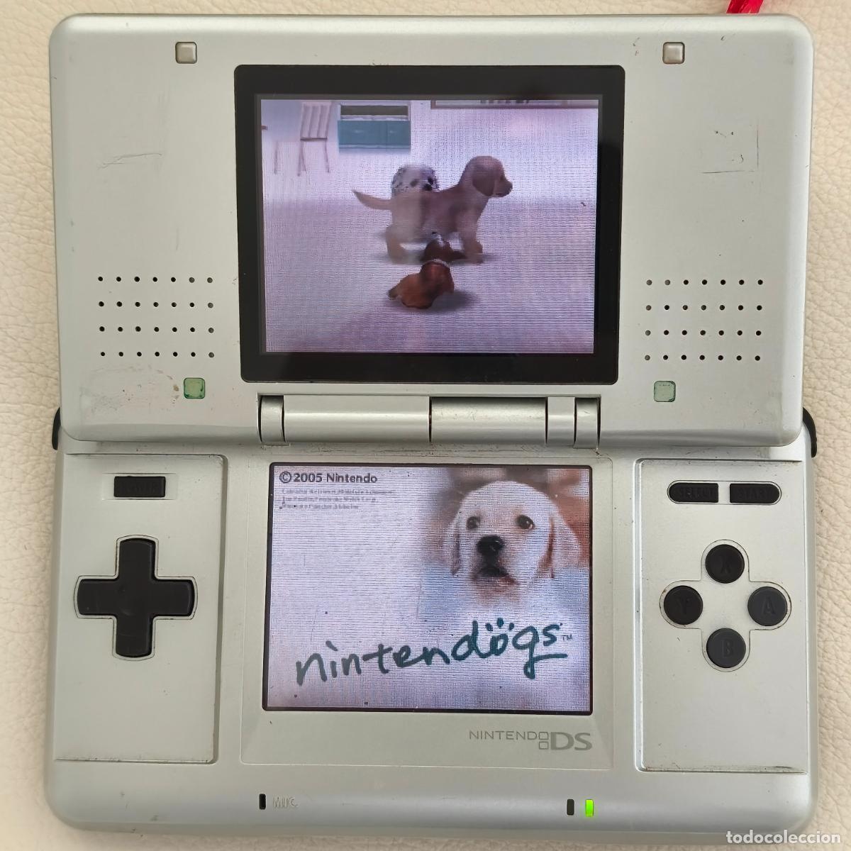 Videojuegos y consolas: Consola Nintendo DS fat plateada primera generaci&oacute;n funcionando NTR 001