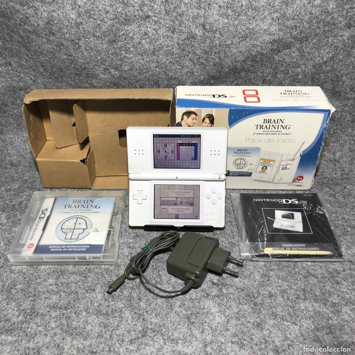Videojuegos y consolas: CONSOLA NINTENDO DS LITE PACK DE INICIO BRAIN TRAINING