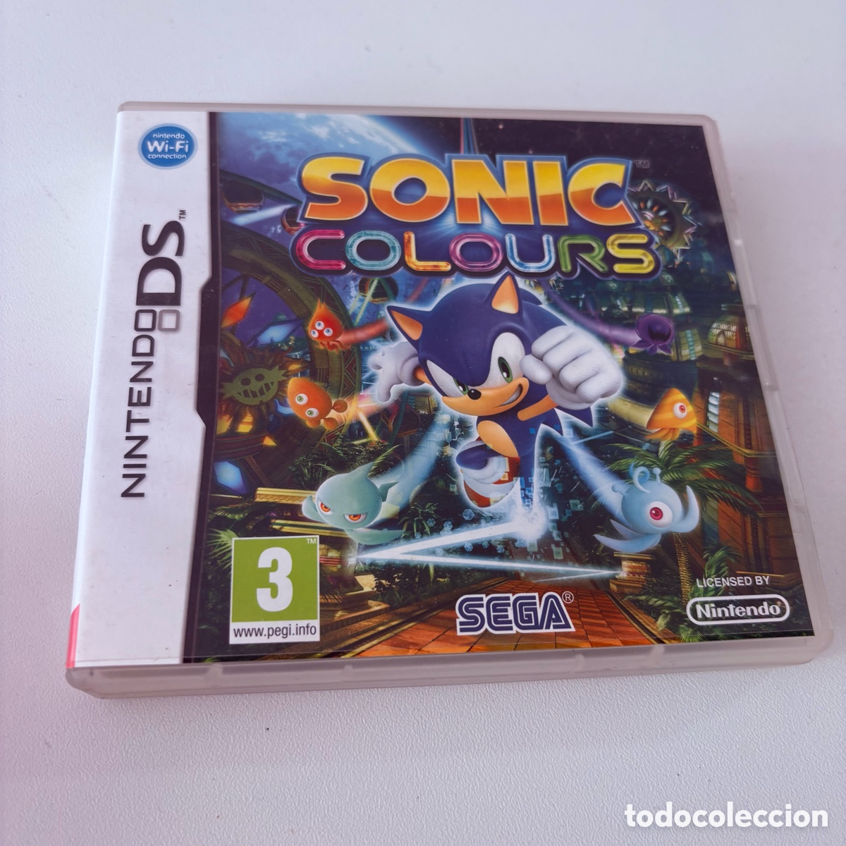 Videojuegos y consolas: Caja vac&iacute;a y manual de instrucciones del juego Nintendo DS sonic colours