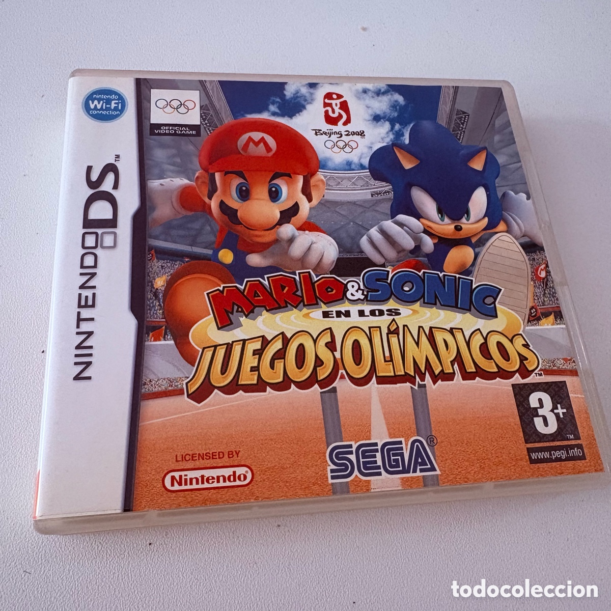 Videojuegos y consolas: Caja vac&iacute;a del juego Nintendo DS mario & sonic en los juegos olimpicos