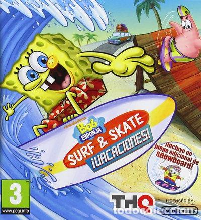 Videojogos e Consolas: Bob Esponja Surf & Skate: &iexcl;Vacaciones!- 4005209153324