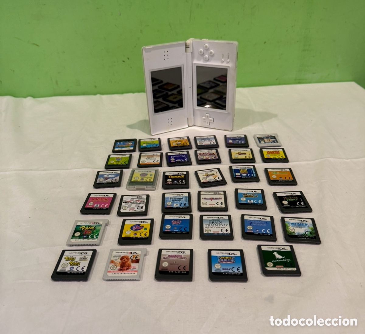 Videojuegos y consolas: Consola Nintendo DS Lite Blanca + Lote de 35 Juegos (Ver Descripci&oacute;n)
