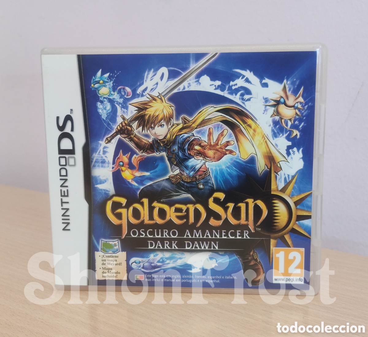 Videojuegos y consolas: Caja Golden Sun Dark Dawn (Oscuro Amanecer) Repro (Nintendo DS)
