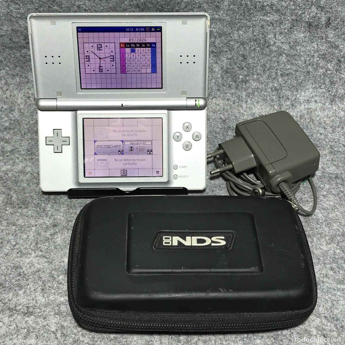 Videojuegos y consolas: CONSOLA NINTENDO DS LITE GRIS+AC+ESTUCHE