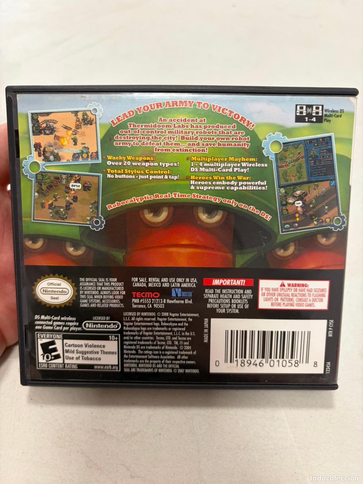 Videojuegos y consolas: Robocalypse - Nintendo ds - NTSC USA - Foto 2