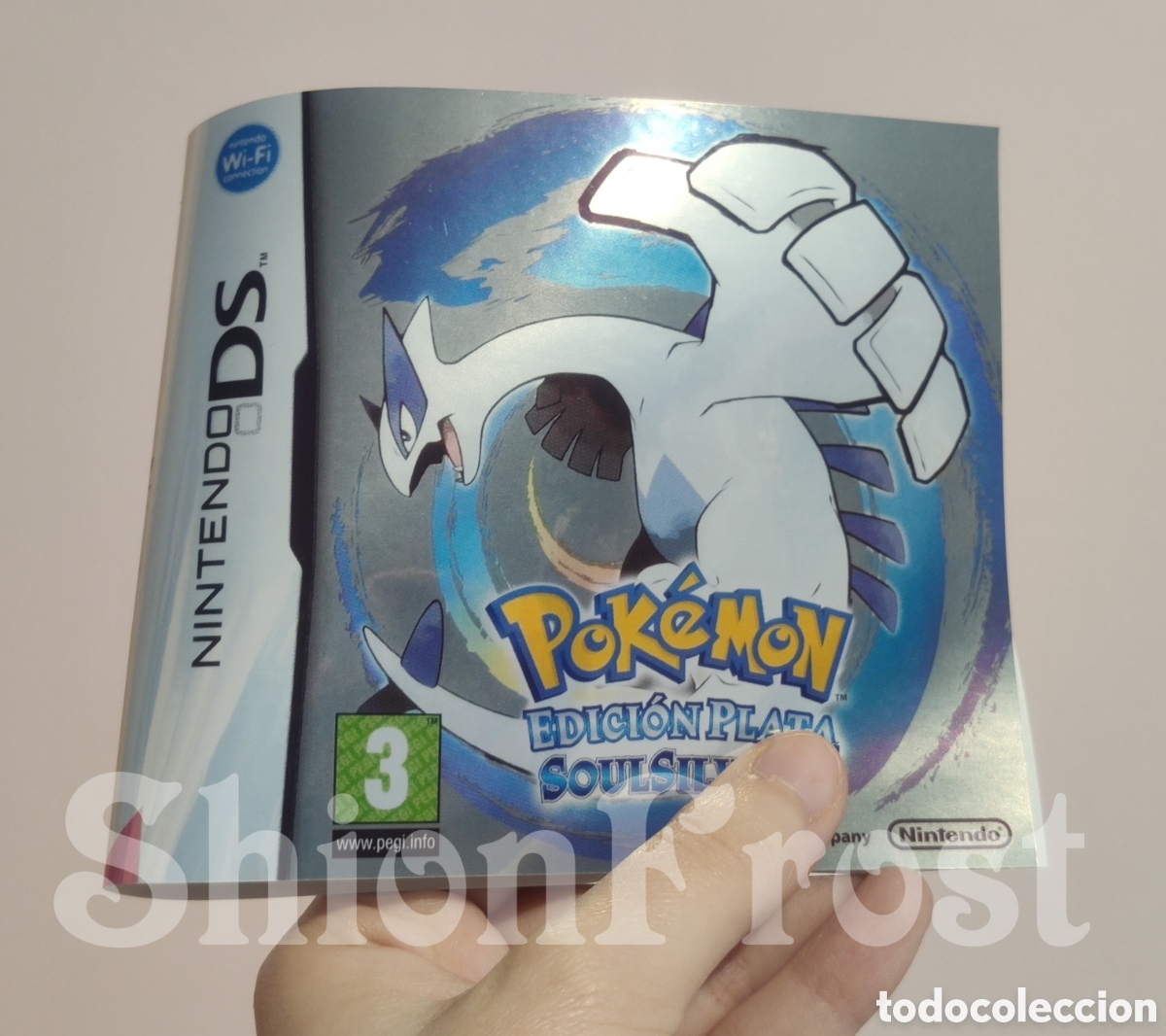 Videojuegos y consolas: Caja METALIZADA Pok&eacute;mon Edici&oacute;n Plata SoulSilver - Repro - (Nintendo DS)