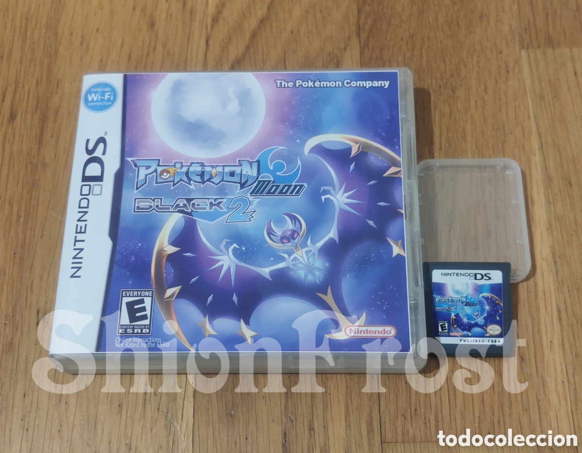 Videojuegos y consolas: Pok&eacute;mon Moon Black 2 - Juego Videojuego Fangame Hackrom Repro + Caja Repro (Nintendo DS)