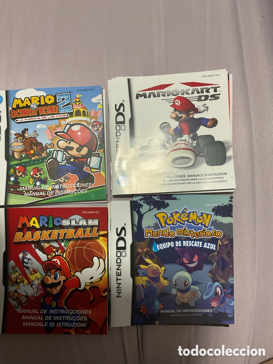 Videojuegos y consolas: 4 manuales de Nintendo Ds - Foto 1