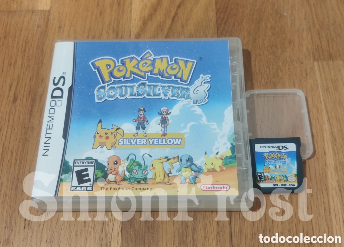 Jeux Vid&eacute;o et Consoles: Pok&eacute;mon Soul Silver Silver Yellow - Juego Videojuego Fangame Hackrom Repro (Nintendo DS)