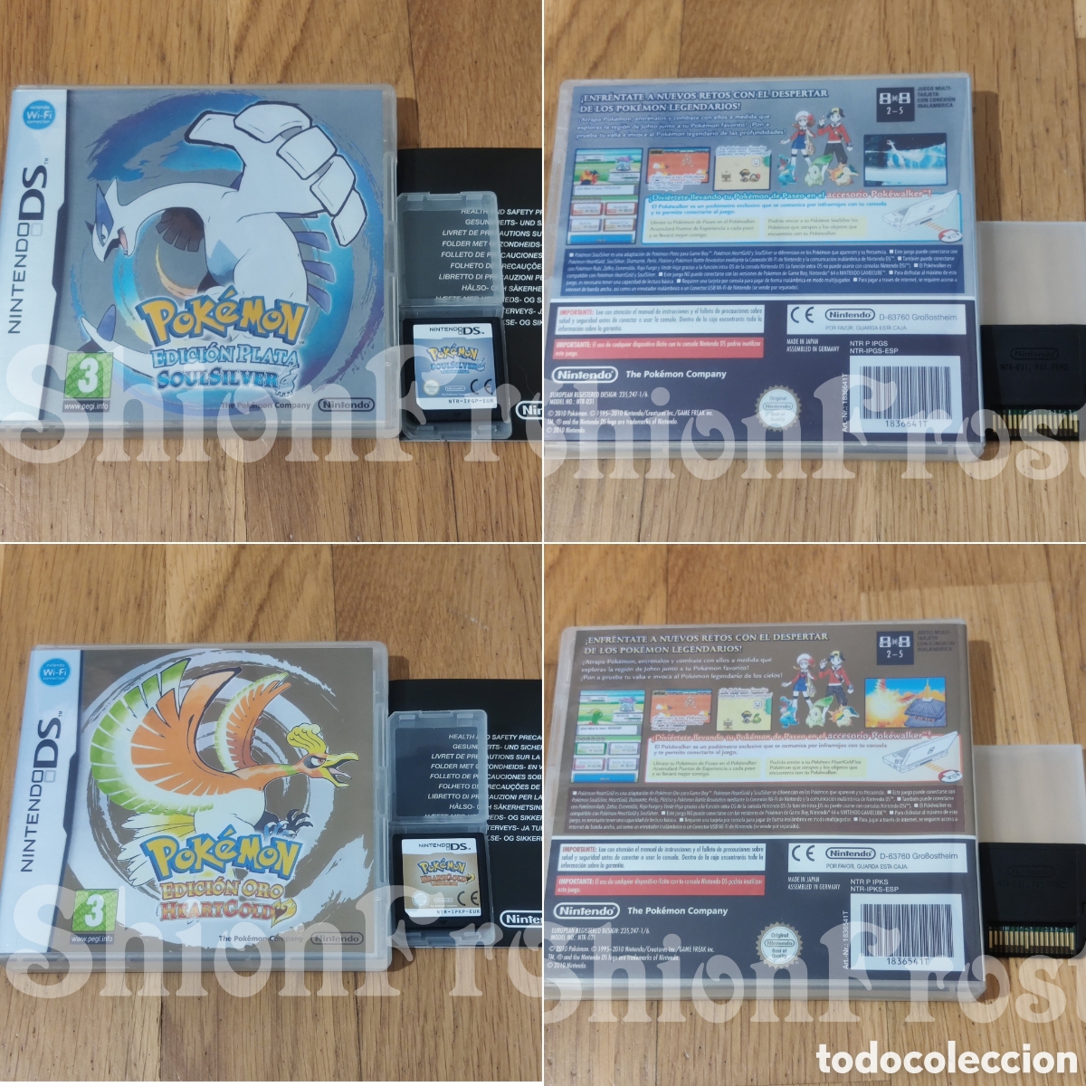 Videojuegos y consolas: Pok&eacute;mon Edici&oacute;n Oro HeartGold + Plata SoulSilver (EUR)