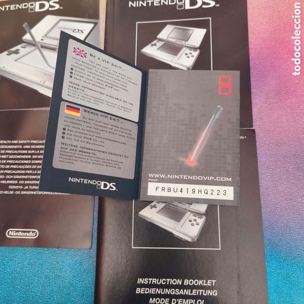 Videojuegos y consolas: Nintendo DS Fat Rosa + Caja + 3 Juegos - Foto 9